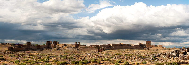 A panorama of the ruins of Ani, 2013, photographed by Norair Chahinian.