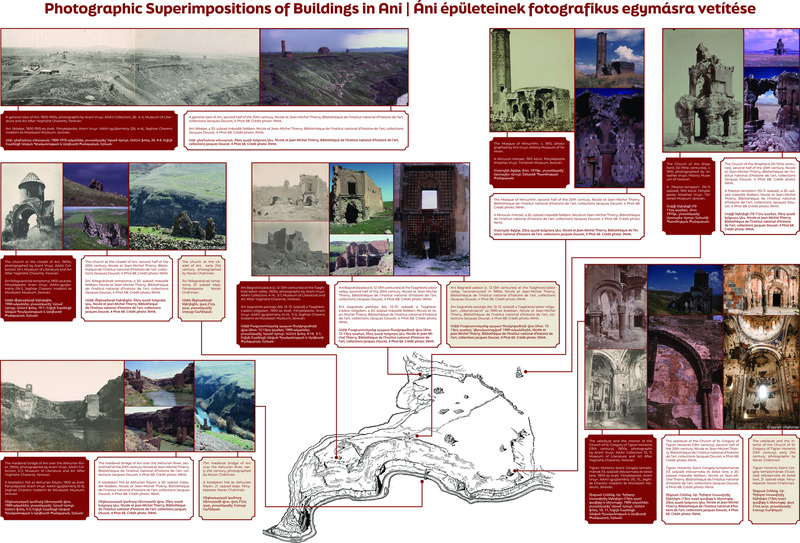 While left largely unprotected from predictable damage coming from people and the elements, the ruins of Ani and its surroundings continued being studied by scholars during the second half of the 20th century. Noteworthy research was carried out by the Italian architect Paolo Cuneo, in collaboration with diaspora and Soviet Armenian architects and scholars such as Gabriela Uluhogian and Armen Zarian. These activities led to the 1984 book on Ani in the architecture series published by the Center of Study and Documentation of Armenian Culture established in Milan in 1967. Among the contributors to the 1984 volume were Nicole and Jean-Michel Thierry, French physicians and scholars of medieval Armenian, Byzantine and Georgian art, who were frequent visitors of the ruins of Ani. From their first visit in 1959 to 1998, they accumulated vast material about its various structures, which they used to publish scholarly studies. The archive that Nicole and Jean-Michel Thierry amassed across decades, housed in the French National Institute for Art History (INHA) in Paris, is highly significant for providing us with meticulous data on the ruins of Ani and its surroundings. It acquired even more value after a series of damaging 'restoration’ works that were done in Ani in the 1990s. We highlight this by juxtaposing late-19th and early-20th-century photographs of the ruins of Ani and its surroundings with those from the Nicole and Jean-Michel Thierry Collection from the second half of the 20th century and more recent photographs. In doing so, we hope to give voice to the ruins of Ani.