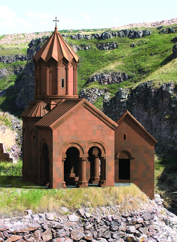 The Convent of the Virgins (13th century), reconstruction, Research on Armenian Architecture Foundation.
