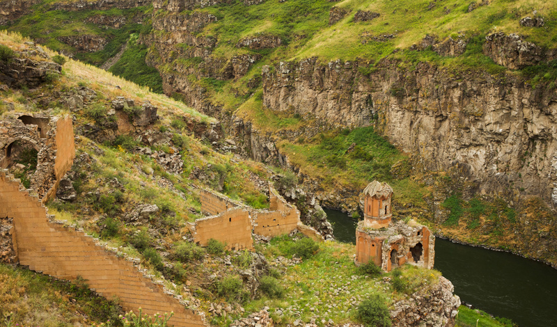 The Convent of the Virgins and the Akhurian River, 2024, photographed by Konrad Siekierski.