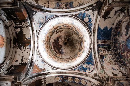 Frescoes of the dome of the Church of St. Gregory of Tigran Honents (13th century), 2012, photographed by Norair Chahinian.