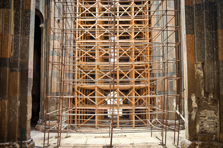 The reconstruction of Ani Cathedral, 2024, photographed by Konrad Siekierski.