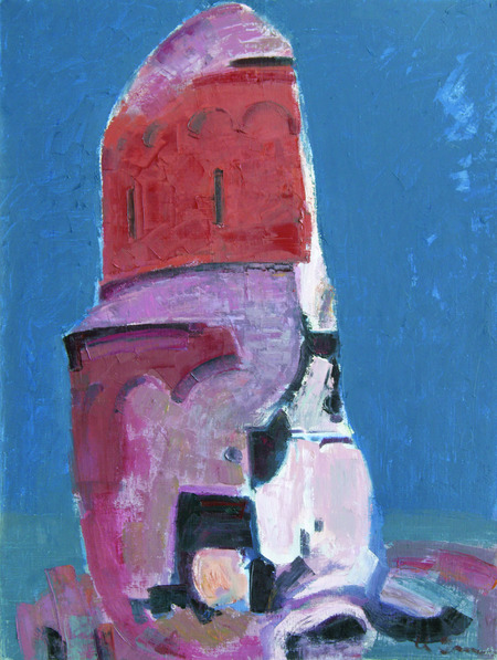 Anahit Zardaryan, The Church of the Holy Savior 1, Ani, Oil on canvas, 80 × 60 cm, 2011.